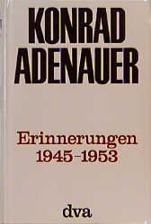 ISBN 9783421011404: Erinnerungen - 1945 - 1953