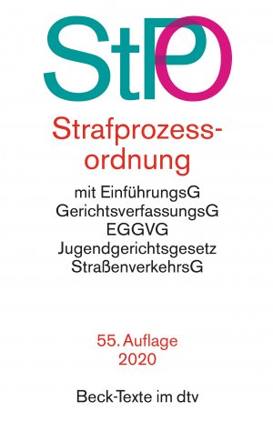 ISBN 9783423530354: Strafprozessordnung - mit Auszügen aus Gerichtsverfassungsgesetz, EGGVG, Jugendgerichtsgesetz, Straßenverkehrsgesetz und Grundgesetz