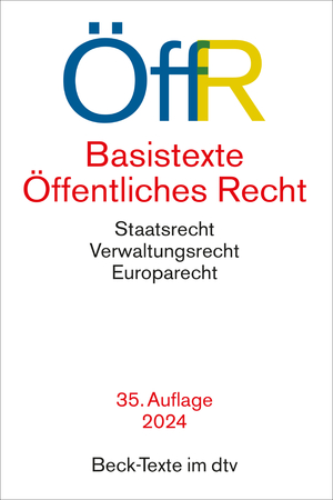 ISBN 9783423532631: Basistexte Öffentliches Recht - Staatsrecht, Verwaltungsrecht, Europarecht