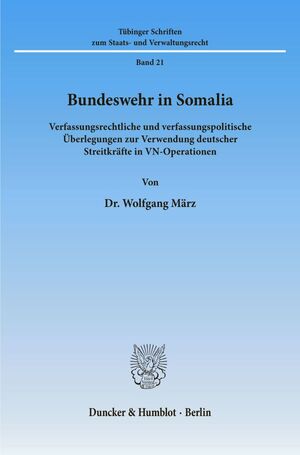 neues Buch – Wolfgang Maerz – Bundeswehr in Somalia.