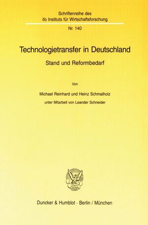 ISBN 9783428087204: Technologietransfer in Deutschland. - Stand und Reformbedarf.