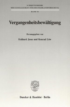 ISBN 9783428091836: Vergangenheitsbewältigung.