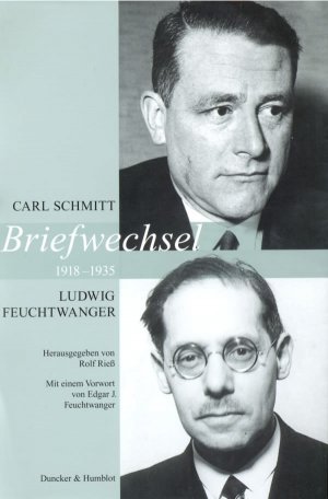 ISBN 9783428124480: Briefwechsel 1918–1935. – Mit einem Vorwort von Edgar J. Feuchtwanger. Hrsg. von Rolf Rieß.