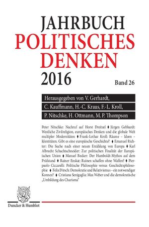 ISBN 9783428151448: Politisches Denken. Jahrbuch 2016.