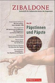 ISBN 9783434548027: Zibaldone / Päpstinnen und Päpste - Zeitschrift für italienische Kultur der Gegenwart