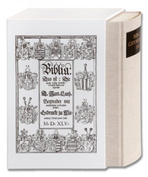 ISBN 9783438055019: Biblia Germanica | Luther-Übersetzung 1545. Ausgabe letzter Hand. Mit Apokryphen | Martin Luther | Buch | Deutsche Bibelgesellschaft | Schuber | 1552 S. | Deutsch | 2001 | Deutsche Bibelges.