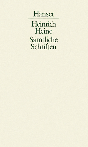 gebrauchtes Buch – Klaus Briegleb und Heinrich Heine – Sämtliche Schriften, 6 Bde. in 7 Tl.-Bdn., Bd.4