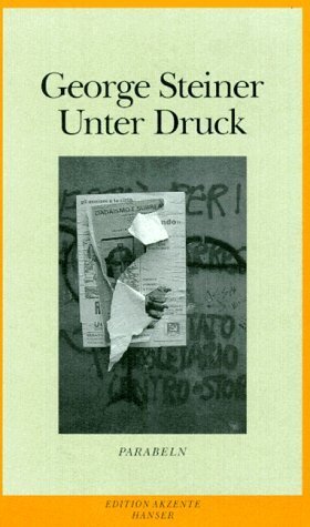 ISBN 9783446165465: Unter Druck - Parabeln