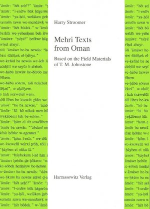 ISBN 9783447042154: Mehri Texts from Oman