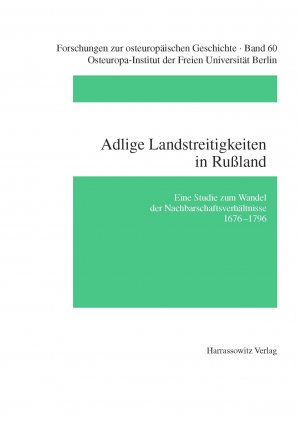 ISBN 9783447047876: Adlige Landstreitigkeiten in Rußland