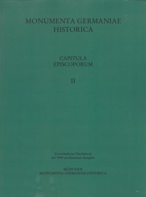 ISBN 9783447172981: Capitula episcoporum, Teil 2