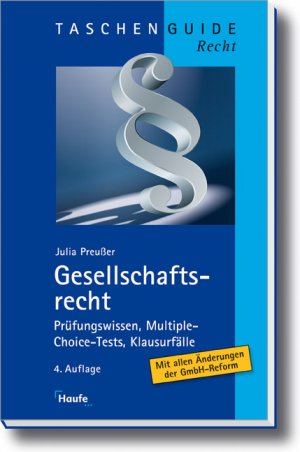 gebrauchtes Buch – Julia Preußer – Gesellschaftsrecht : Prüfungswissen, Multiple-Choice-Tests, Klausurfälle