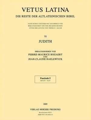 ISBN 9783451003134: Judith – Fascicule 5: Jdt 8,33 - 11,17