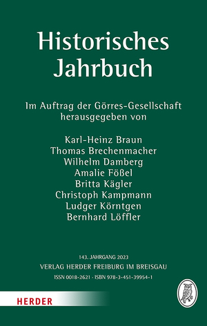 ISBN 9783451399541: Historisches Jahrbuch - 143. Jahrgang 2023