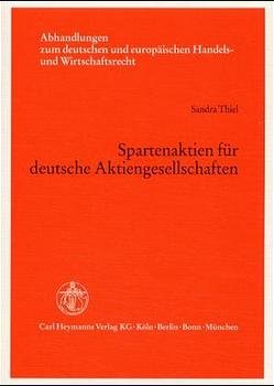 ISBN 9783452249326: Spartenaktien für deutsche Aktiengesellschaften