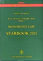 ISBN 9783452251114: Non Profit Law Yearbook 2001