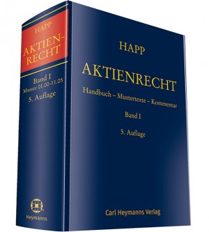 ISBN 9783452289940: Aktienrecht Band I