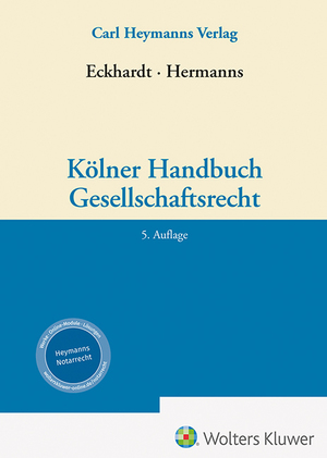 neues Buch – Dirk Eckhardt – Kölner Handbuch Gesellschaftsrecht