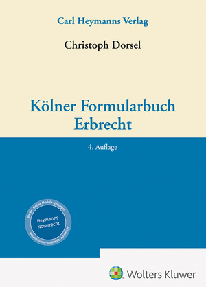 gebrauchtes Buch – Christoph Dorsel – Kölner Formularbuch Erbrecht