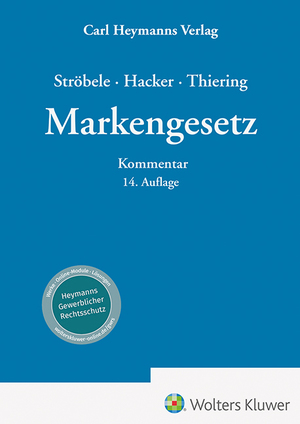 neues Buch – Franz Hacker – Markengesetz - Kommentar