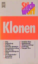 ISBN 9783453134690: Stichwort Klonen