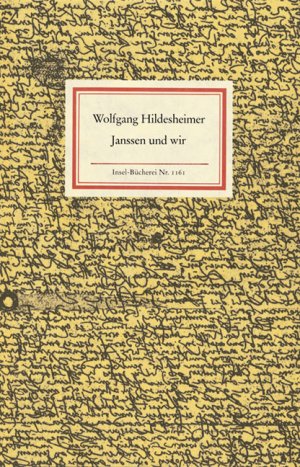 ISBN 9783458191612: Janssen und wir [Neubuch] (Insel Bücherei)