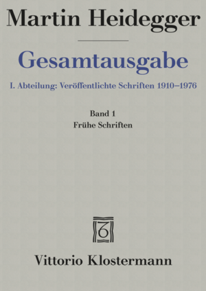 ISBN 9783465000341: Frühe Schriften (1912-1916)