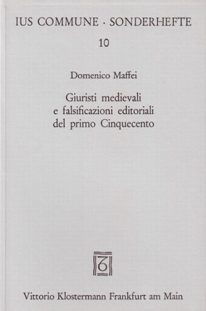 ISBN 9783465013419: Giuristi medievali e falsificazioni editoriali del primo Cinquecento - Iacopo di Belviso in Provenza?