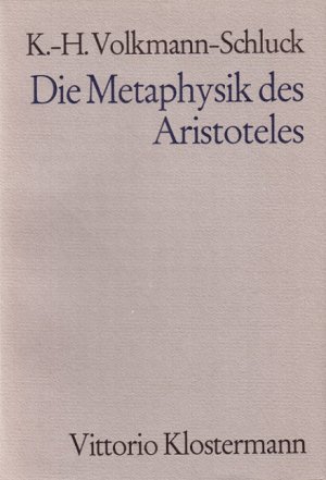 ISBN 9783465013617: Die Metaphysik des Aristoteles