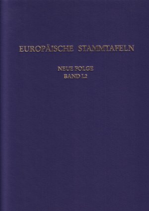 ISBN 9783465030201: Europäische Stammtafeln; Neue Folge, Band I/2:  Premysliden, Askanier, Herzoge von Lothringen, die Häuser Hessen, Württemberg und Zähringen