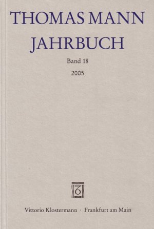 ISBN 9783465033950: Thomas Mann Jahrbuch – Band 18