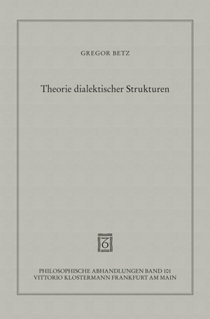 ISBN 9783465036296: Theorie dialektischer Strukturen