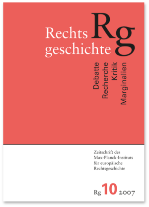 ISBN 9783465040248: Rechtsgeschichte. Zeitschrift des Max Planck-Instituts für Europäische Rechtsgeschichte : Band 10