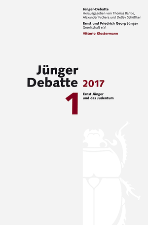 ISBN 9783465043126: Jünger Debatte 1. Ernst Jünger und das Judentum. Herausgegeben in Verbindung mit der Ernst und Friedrich Georg Jünger Gesellschaft e.V.