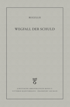 ISBN 9783465045403: Wegfall der Schuld