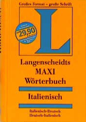 ISBN 9783468111884: 2 Bücher. Langenscheidts MAXI Wörterbuch Italienisch- Deutsch/ Deutsch- Italienisch. Großes Format- große Schrift + Langenscheidts Grundwortschatz ITALIENISCH