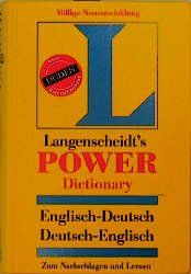 ISBN 9783468131127: Langenscheidt Power Wörterbücher / Langenscheidt's Power Dictionary - Englisch/Deutsch Deutsch/Englisch