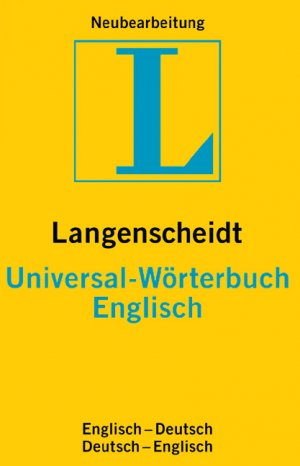 ISBN 9783468181245: Langenscheidt Universal-Wörterbücher. Fremdsprache- Englisch-Deutsch /Deutsch-Englisch in einem Band