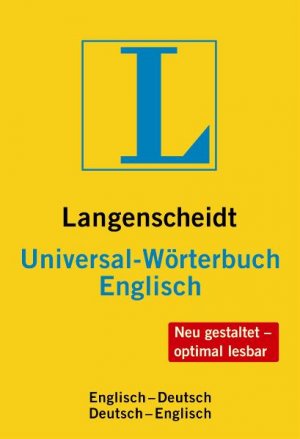 ISBN 9783468181306: Langenscheidt Universal-Wörterbuch Englisch - Englisch-Deutsch/Deutsch-Englisch