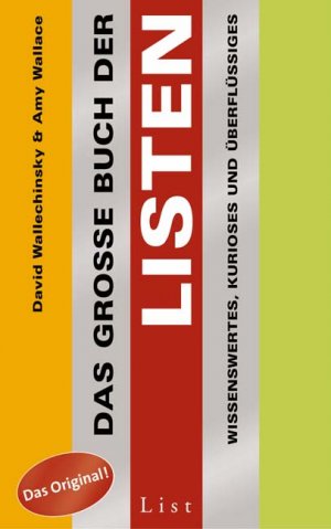 gebrauchtes Buch – David Wallechinsky – Das große Buch der Listen. Wissenswertes, Kurioses und Überflüssiges [Gebundene