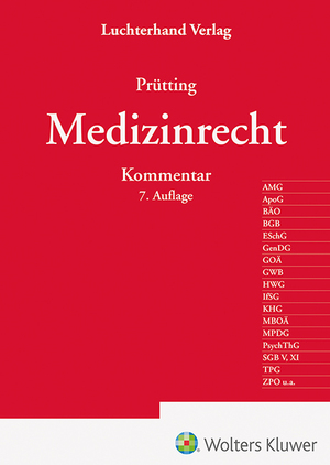 ISBN 9783472098232: Medizinrecht Kommentar | Jens Prütting | Buch | 3922 S. | Deutsch | 2025 | Hermann Luchterhand Verla | EAN 9783472098232