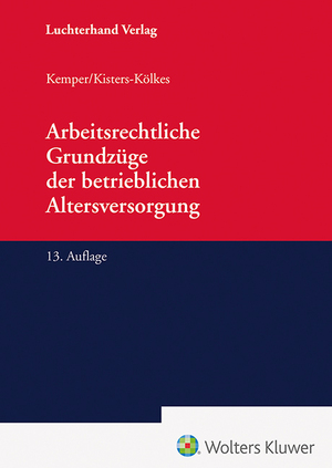 ISBN 9783472098256: Arbeitsrechtliche Grundzüge der betrieblichen Altersversorgung