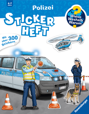 neues Buch – Wieso? Weshalb? Warum? Stickerheft: Polizei