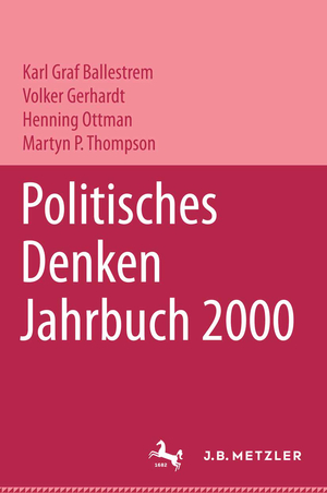 ISBN 9783476017307: Politisches Denken. Jahrbuch 2000