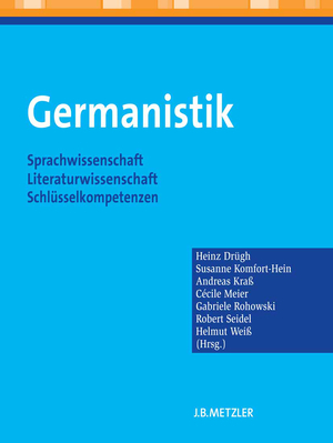 ISBN 9783476022981: Germanistik