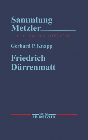 ISBN 9783476121967: Friedrich Dürrenmatt