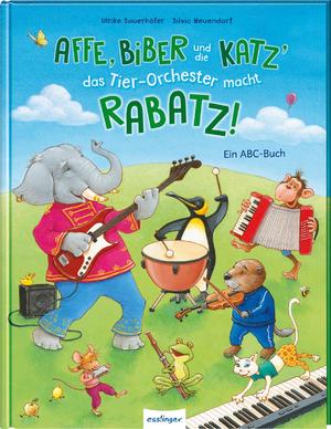 gebrauchtes Buch – Affe, Biber und die Katz' – das Tier-Orchester macht Rabatz!: Ein ABC-Buch | Witzig gereimte Sprachförderung. Mit Spaß das Alphabet lernen