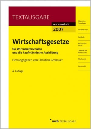 ISBN 9783482527142: Wirtschaftsgesetze für Wirtschaftsschulen und die kaufmännische Ausbildung