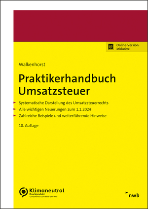 neues Buch – Ralf Walkenhorst – Praktikerhandbuch Umsatzsteuer