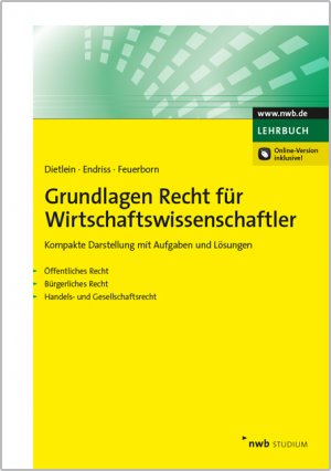 ISBN 9783482662614: Grundlagen Recht für Wirtschaftswissenschaftler | Kompakte Darstellung mit Aufgaben und Lösungen. Öffentliches Recht - Bürgerliches Recht - Handels- und Gesellschaftsrecht. Online-Version inklusive